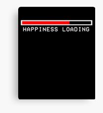 Happiness Loading... Video Game Retro Canvas Print