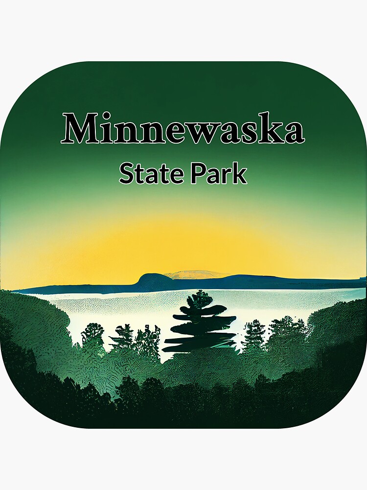 "Minnewaska State Park Poster Art Design Illustration " Sticker for