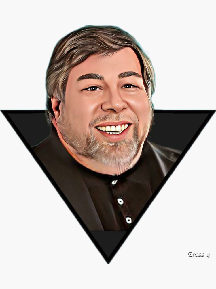 “Genius Steve Wozniak Portrait Art” Sticker for Sale by Gross-y | Redbubble
