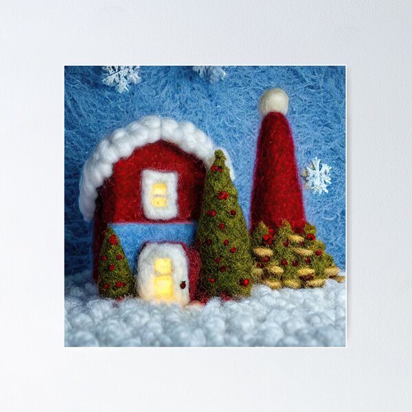 Item preview, a woolly house in a beautiful winter scenery designed and sold by Mebbotai.