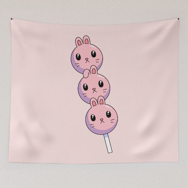 Item preview, bunny skewer-pink designed and sold by gummieturtle.