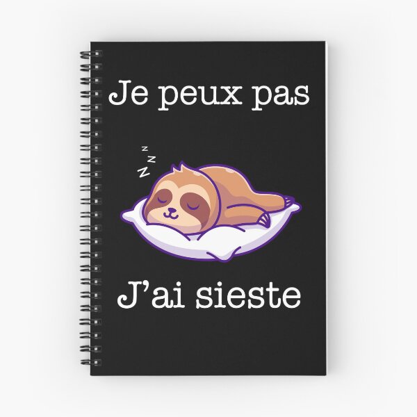 Item preview, Je peux pas j'ai sieste humour dormir - la flemme designed and sold by thegoodplan.