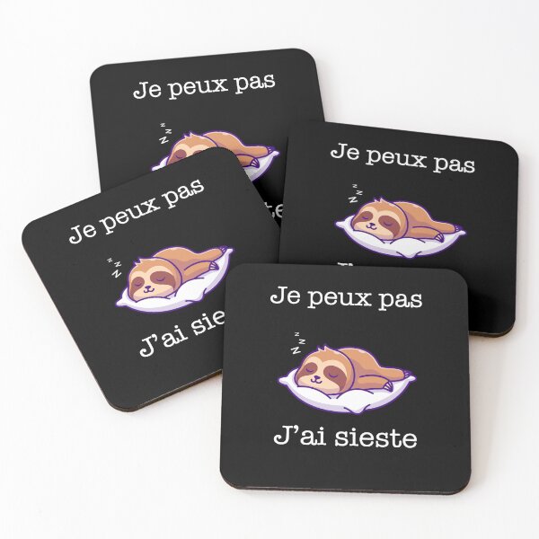 Item preview, Je peux pas j'ai sieste humour dormir - la flemme designed and sold by thegoodplan.