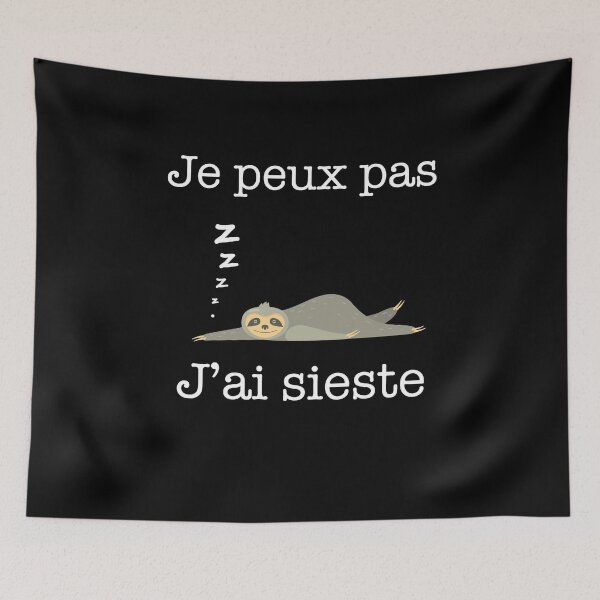 Item preview, Je peux pas j'ai sieste humour dormir idee cadeau dormeur designed and sold by thegoodplan.