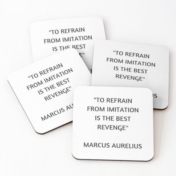 Item preview, Stoic Philosophy Quote - Marcus Aurelius - To refrain from imitation is the best revenge designed and sold by Inspirationmotivation.