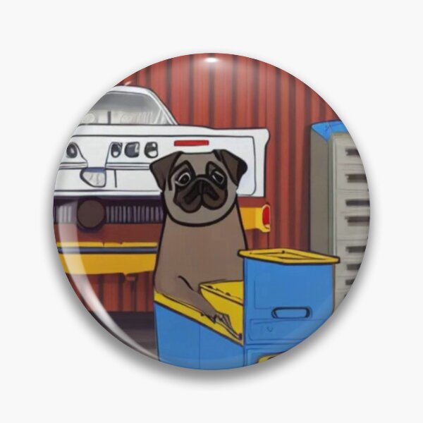 Item preview, Car Enthusiast Pug designed and sold by SquirrelPants87.