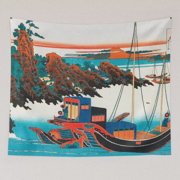 Item preview, Hokusai's Poem  (ca.1835–1836)  by Chūnagon Yakamochi designed and sold by BossyCatHome.