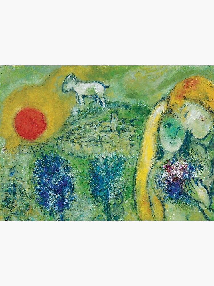 Marc Chagall Lovers Of Vence Original Poster Poster For Sale