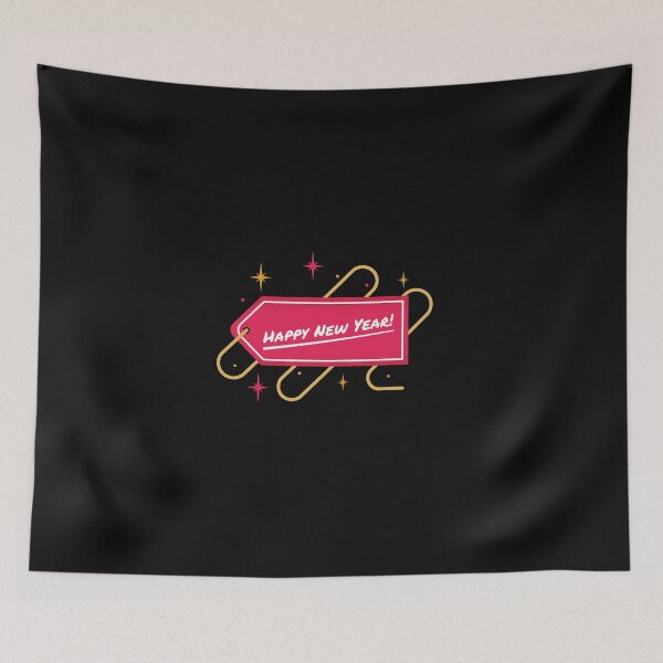 Item preview, HAPPY NEW YEAR QUOTE IN A RED COLOR  TAG designed and sold by CreatorWorld29.