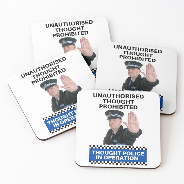 Item preview, Unauthorised Thought Prohibited - Thought Police In Operation designed and sold by Savage-ts.
