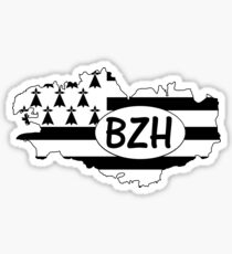 Brittany Flag with BZH Sticker