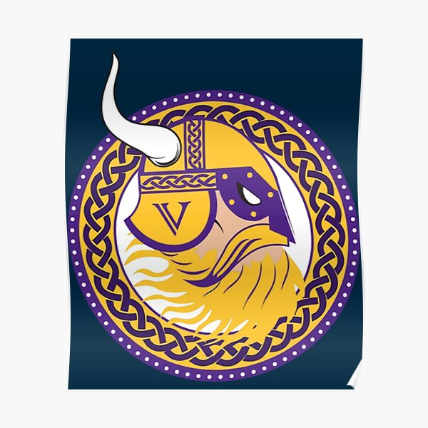 Minnesota Vikings Pattern Posters for Sale