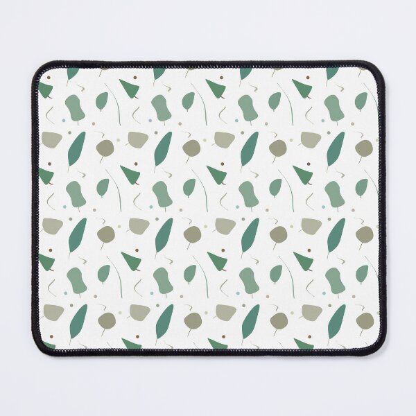 Item preview, Northern Trees. Abstract print in green and brown tones. designed and sold by IlustradoArts.