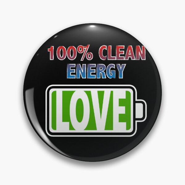 Item preview, Love is 100% Clean Energy designed and sold by Moodific.