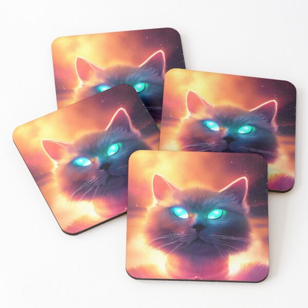 Item preview, Anime cat form of light from the nebula cat in space meow art designed and sold by ValleyDream.
