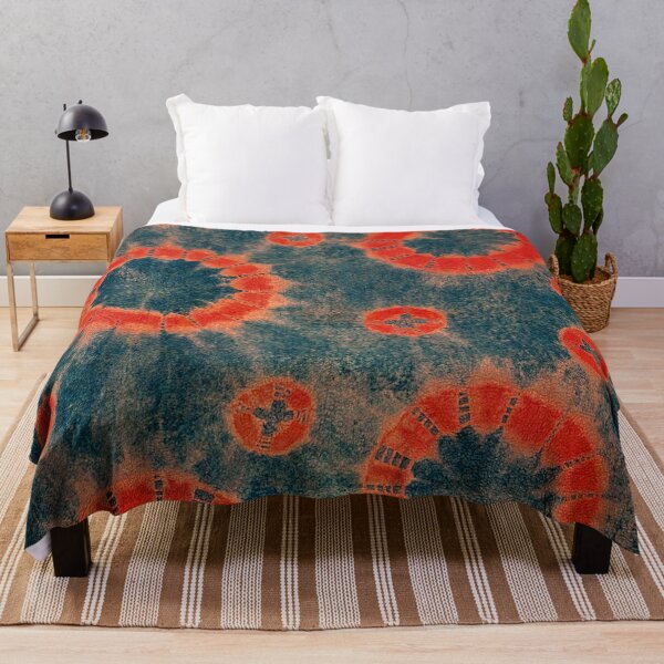Item preview, Late 18th Century Blue Felt Textile Vintage Japanese Tie Dye Remixed by Bossy Cat Home designed and sold by BossyCatHome.