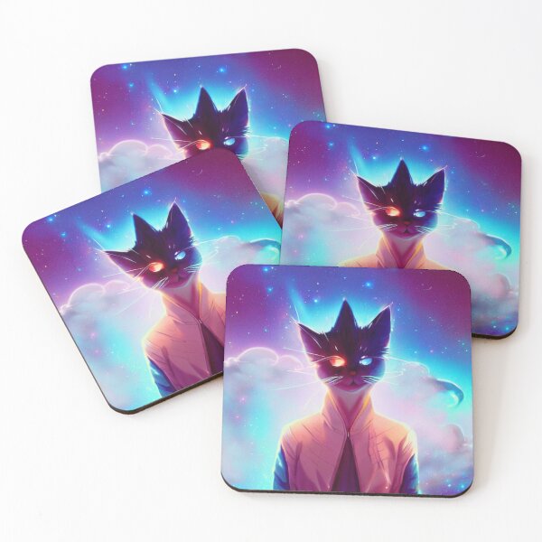 Item preview, Anime cat form of light from the nebula cat in space meow art designed and sold by ValleyDream.