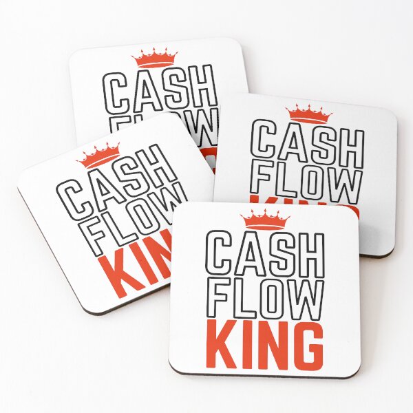 Item preview, CASHFLOW KING red crown modified white background  designed and sold by KingsManKind.