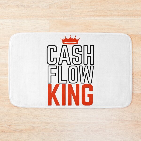 Item preview, CASHFLOW KING red crown modified white background  designed and sold by KingsManKind.