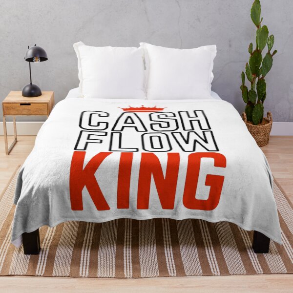 Item preview, CASHFLOW KING red crown modified white background designed and sold by KingsManKind.