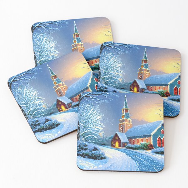 Item preview, a  Church in a beautiful winter scenery designed and sold by Mebbotai.