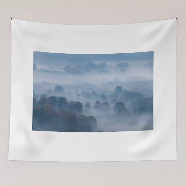 Item preview, Trees in the morning mist designed and sold by pietrofoto.