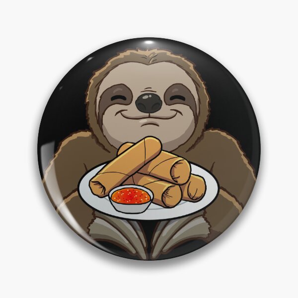 Item preview, Sloth eating Spring Rolls designed and sold by jonmlam.