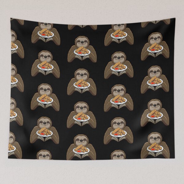 Item preview, Sloth eating Spring Rolls designed and sold by jonmlam.