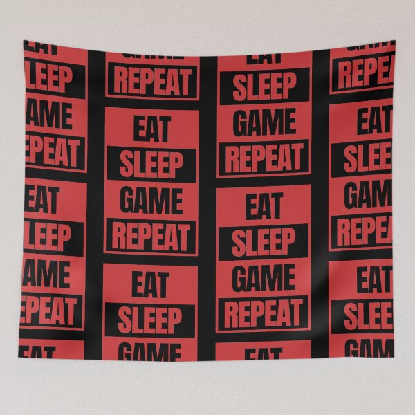 Item preview, Eat Sleep Game Repeat designed and sold by NinniSilver.