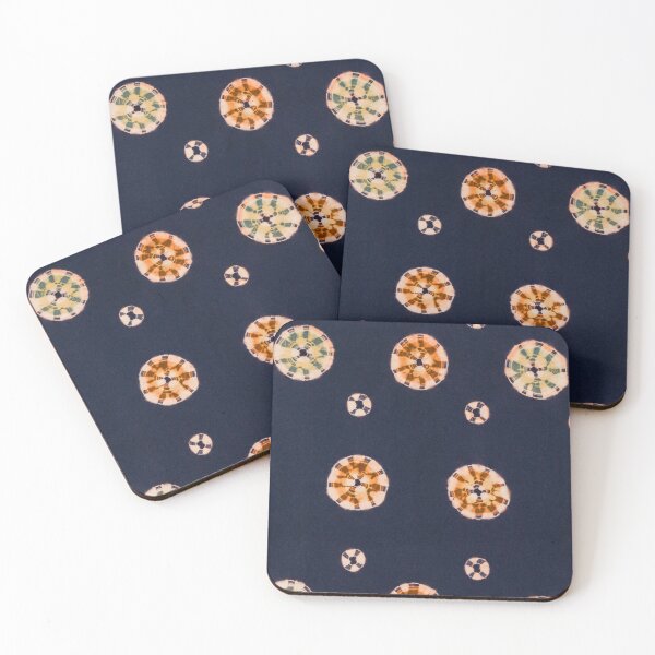 Item preview, Deep Navy Blue Vintage Japanese Textile Pattern by Bossy Cat Home designed and sold by BossyCatHome.