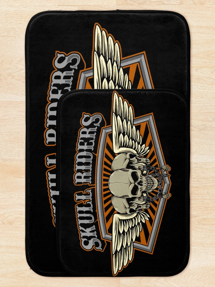 Thumbnail 5 of 6, Bath Mat, Scull Riders designed and sold by Racing-Style.