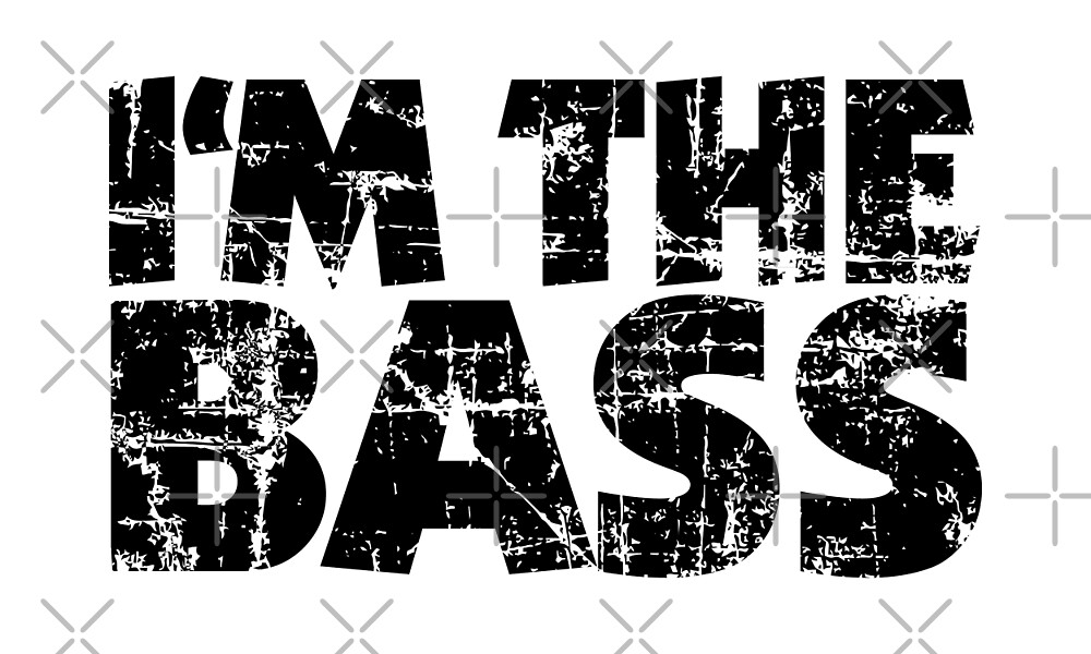 I'm the Bass Vintage Black by theshirtshops