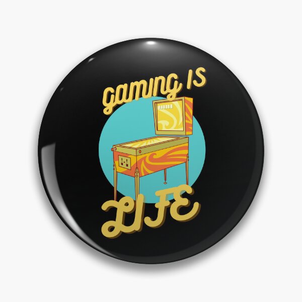 Item preview, Gaming Is Life Retro Pinball Machine designed and sold by NinniSilver.