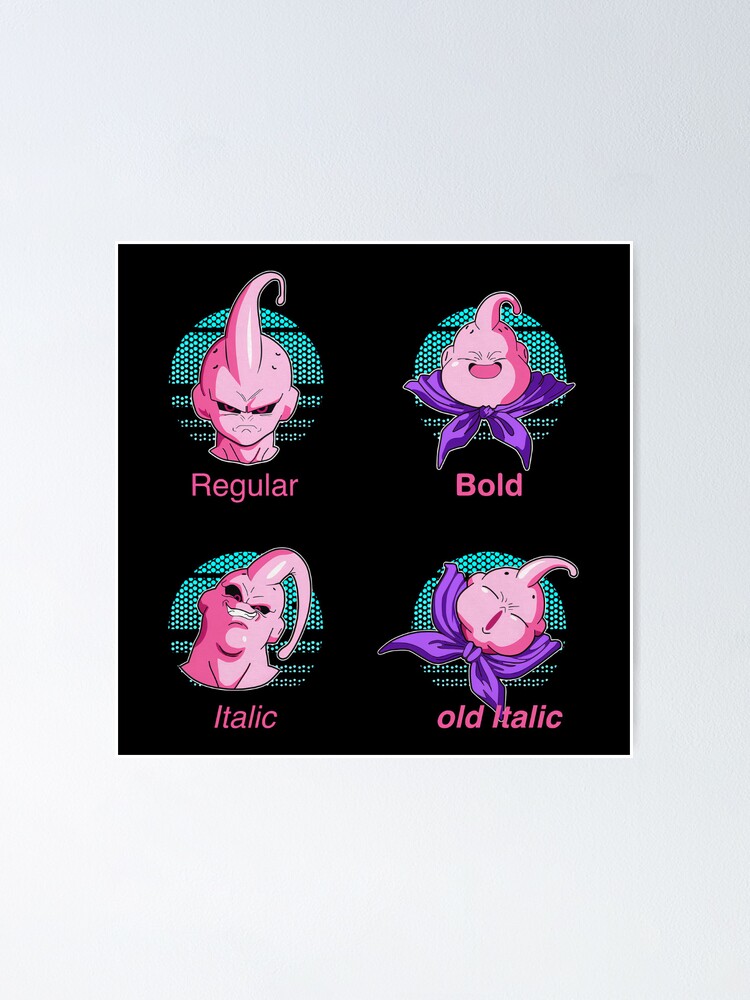 Majin Buu Streetwear anime design for dragon ball Sticker for Sale by  WahomeV