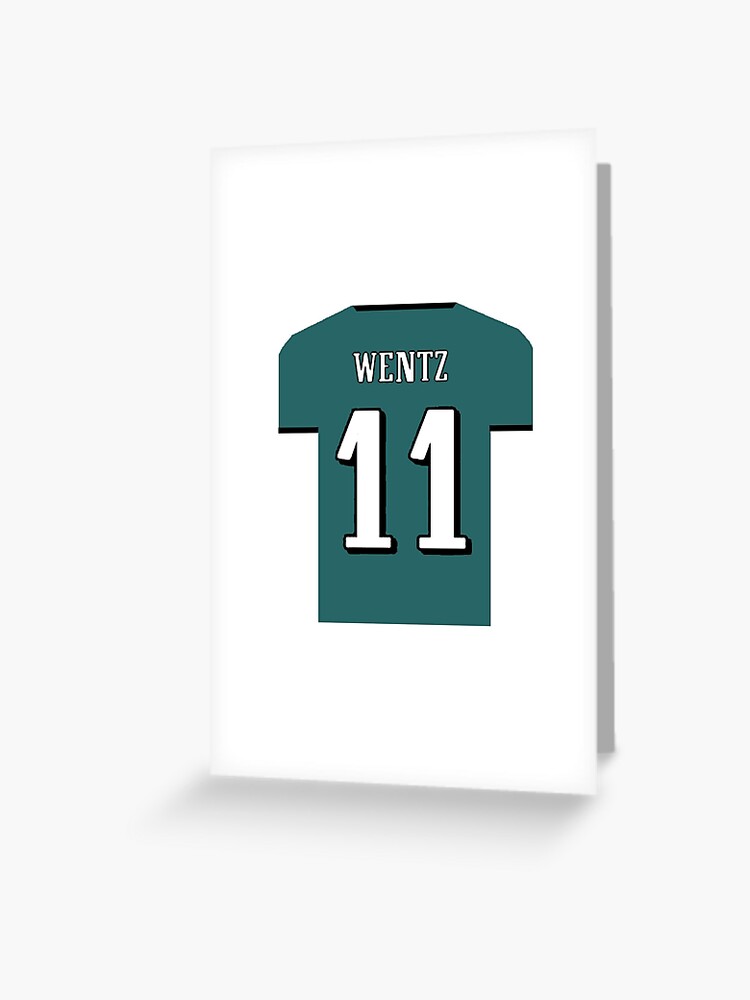 Carson Wentz Jersey Design' Greeting Card for Sale by Tate Breeland