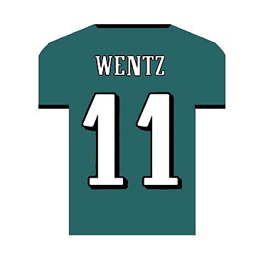 Carson Wentz Jersey in Picture Frame