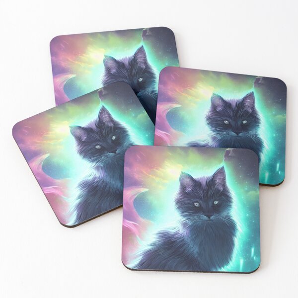 Item preview, Maine coone cat form of light from the nebula cat in space meow digital design designed and sold by ValleyDream.