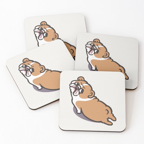 Item preview, English Bulldog Upward Facing Dog designed and sold by Huebucket.