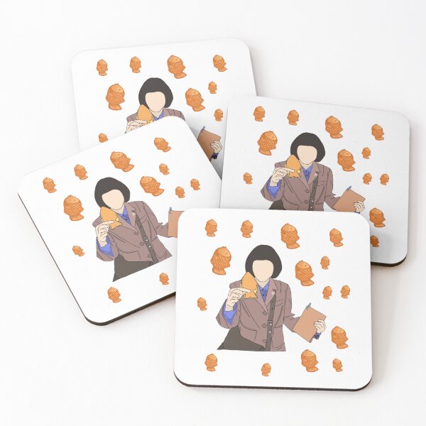 Item preview, Woo Yeong Woo eats taiyaki & taiyaki background designed and sold by paintingtour.