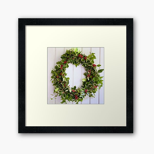 Item preview, holly wreath designed and sold by Carina-Foto.