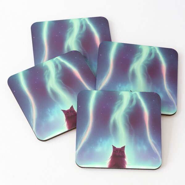 Item preview, Maine coone cat form of light from the nebula cat in space meow digital design designed and sold by ValleyDream.