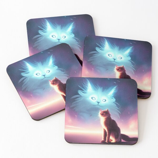 Item preview, Maine coone cat form of light from the nebula cat in space meow digital design designed and sold by ValleyDream.