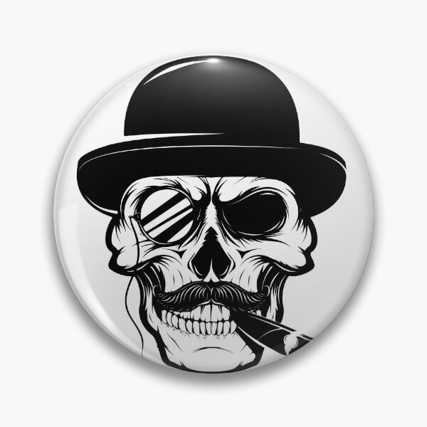 Item preview, Half Man Half Biscuit skull designed and sold by DesignUneed.