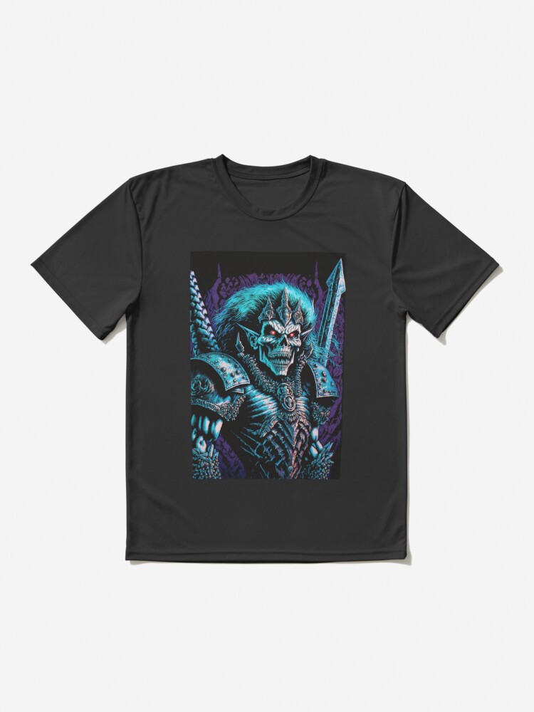 Discover Heavy Metal Skeleton Knight Active T-Shirt