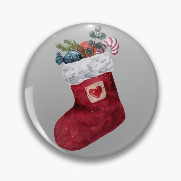 Item preview, Christmas Stocking - Watercolour Illustration designed and sold by Pattokarts.