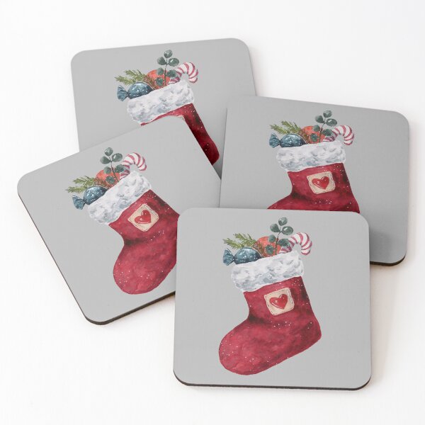 Item preview, Christmas Stocking - Watercolour Illustration designed and sold by Pattokarts.