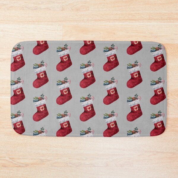 Item preview, Christmas Stocking - Watercolour Illustration designed and sold by Pattokarts.