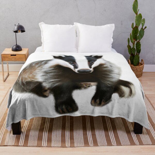 Item preview, Cute Badger Drawing designed and sold by WeHeartAnimals.