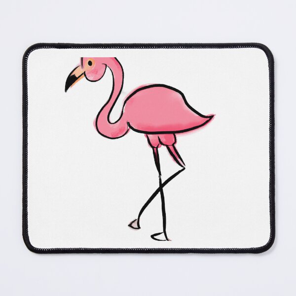 Item preview, Cute Flamingo Drawing designed and sold by WeHeartAnimals.