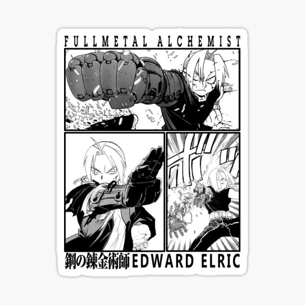 Edward Elric Manga Panel Sticker for Sale by yana47